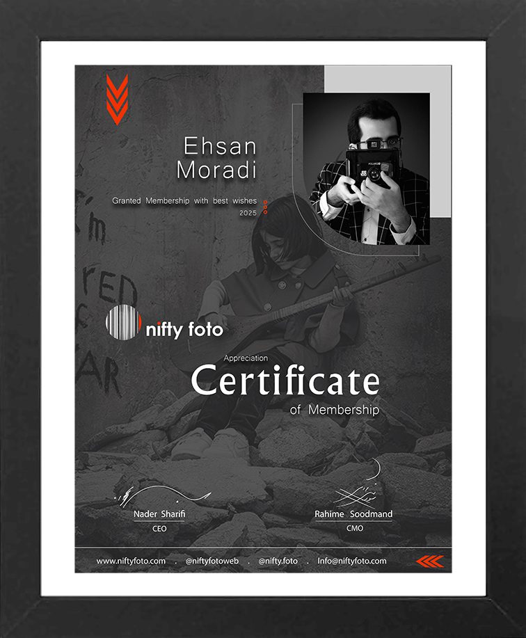 Certificate, Ehsan Moradi